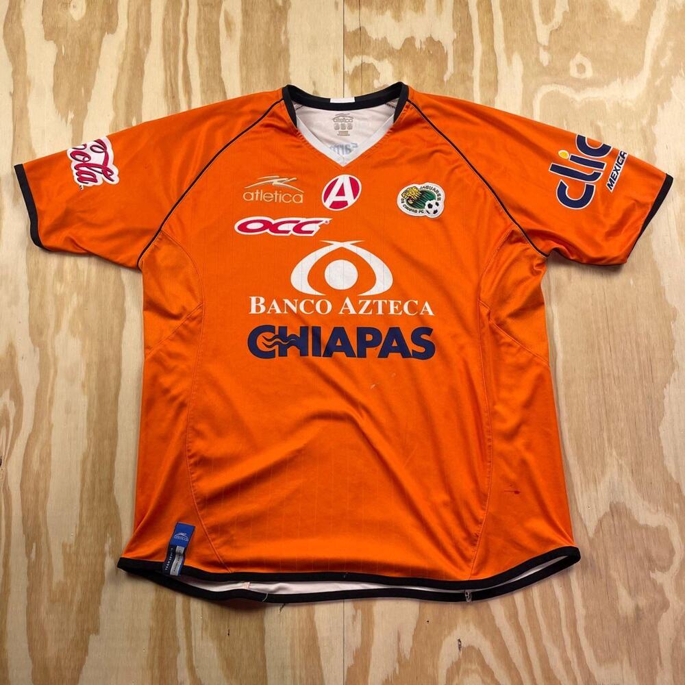 Vintage Atletica Jaguares de Chiapas 2009/10 Home Jersey – Orange – Men’s XL